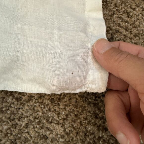 LA Fixsun Linen Tunic Top Womens S Oversized Lagenlook Minimalist Polka Dots - Picture 11 of 13